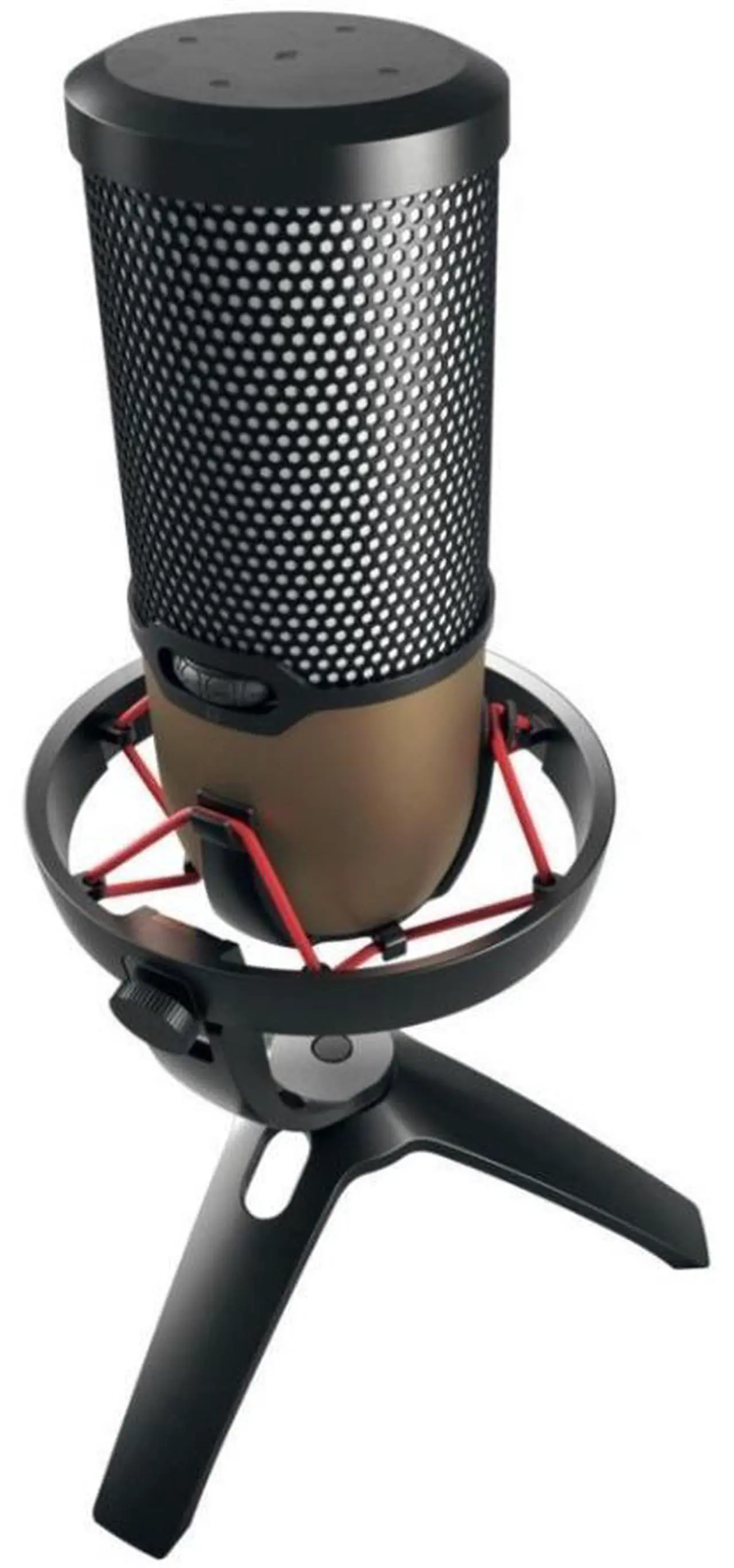 Alt view image 3 of 11 - CHERRY UM 9.0 PRO RGB Wired Microphone - Black, Copper - 8.20 ft - Stereo - 20 Hz to 20 kHz - Cardioid, Bi-directional, Omni-directional - Stand Mountable - USB 2.0