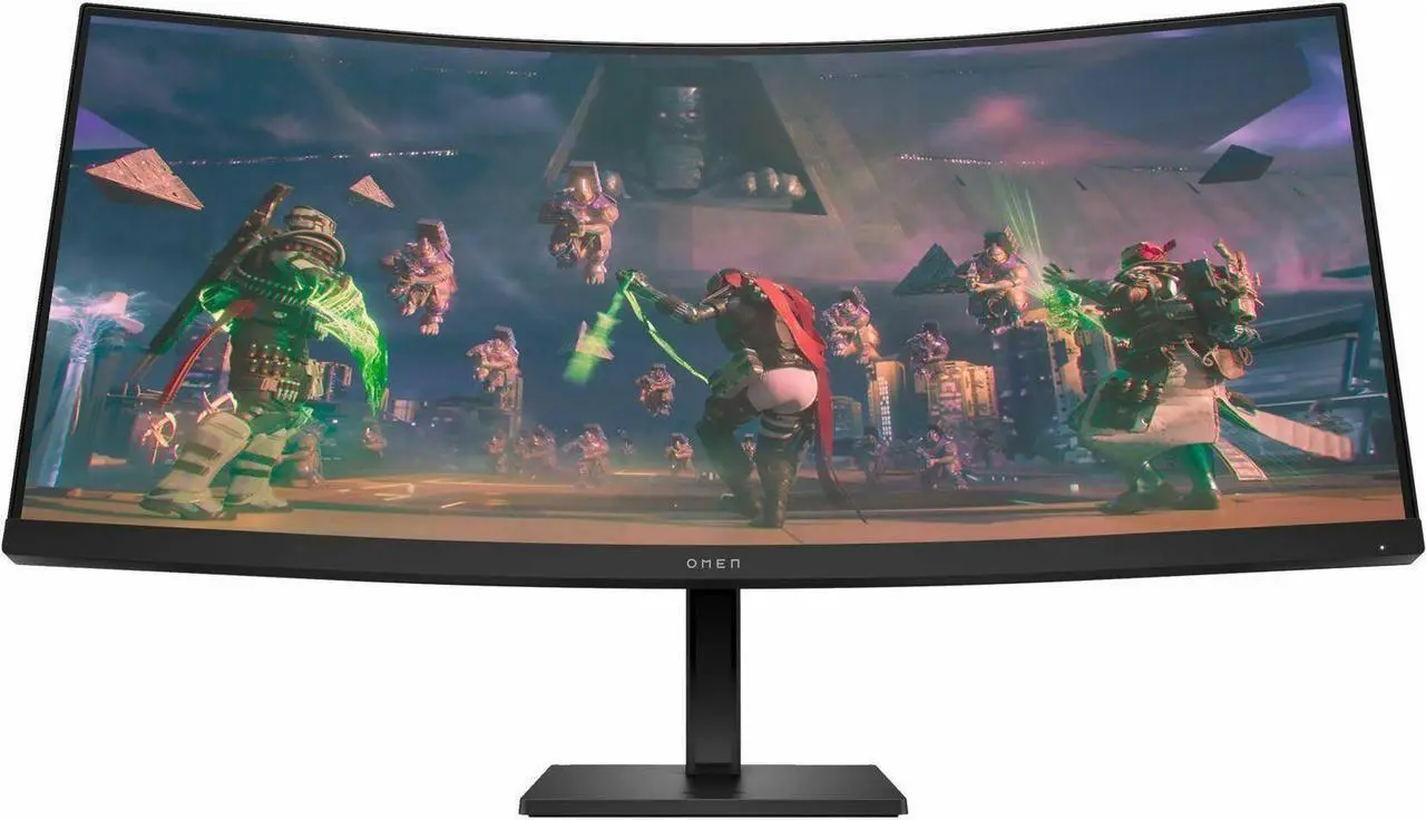 Alt view image 14 of 20 - OMEN by HP 34 inch WQHD 165Hz Curved Gaming Monitor - OMEN 34c 34" WQHD (3440 x