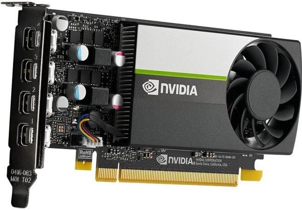 Alt view image 2 of 3 - Lenovo NVIDIA Quadro RTX T1000 Graphic Card - 8 GB GDDR6 - 128 bit Bus Width - PCI Express 3.0 x16 - Mini DisplayPort