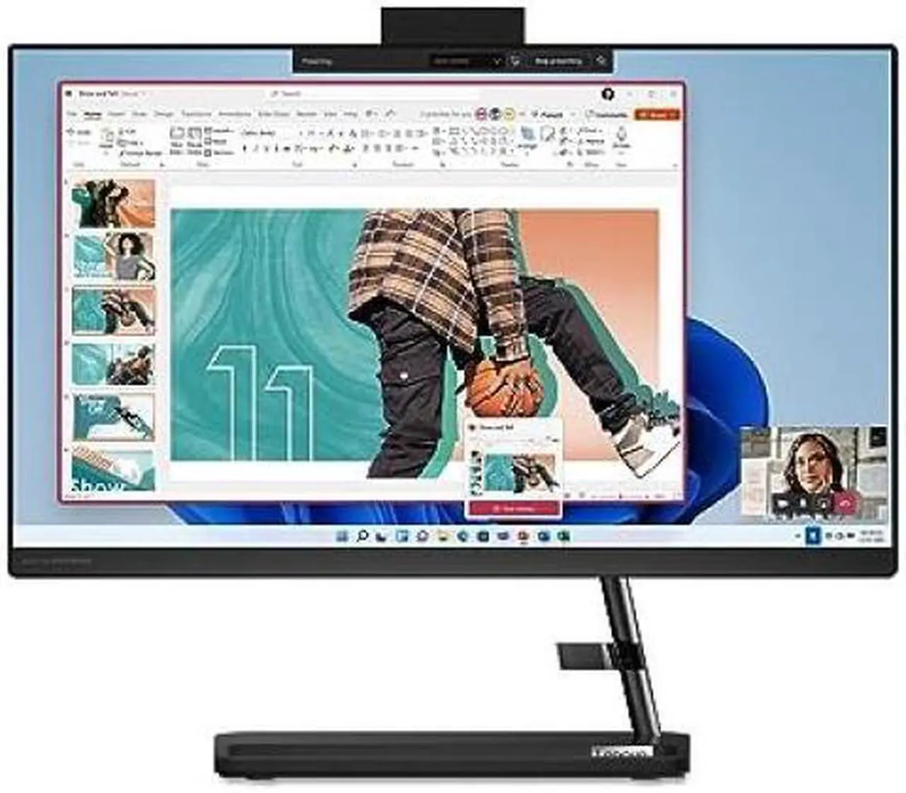Alt view image 3 of 9 - Lenovo IdeaCentre AIO 3i - (2023) - All in One Desktop - PC Computer - Mouse & Keyboard Included - 21.5" FHD Display - Windows 11-8GB Memory - 256GB Storage - Intel Core i3-1215U