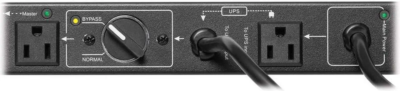 Alt view image 15 of 20 - Tripp Lite PDU Hot Swap with Manual Bypass 15A 6 5-15R 2 5-15P Inputs PDUB151U