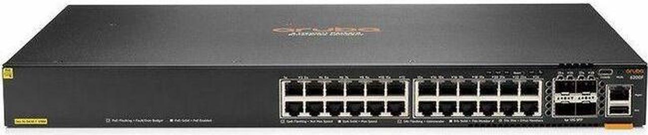 Aruba CX 6200F 24G Class 4 PoE 4SFP+ 370W Switch - 24 Ports - Manageable - Gigabit Ethernet, 10 Gigabit Ethernet - 10/100/1000Base-T, 10GBase-X - 3 Layer Supported - Modular - 4 SFP Slots - 65 W Power