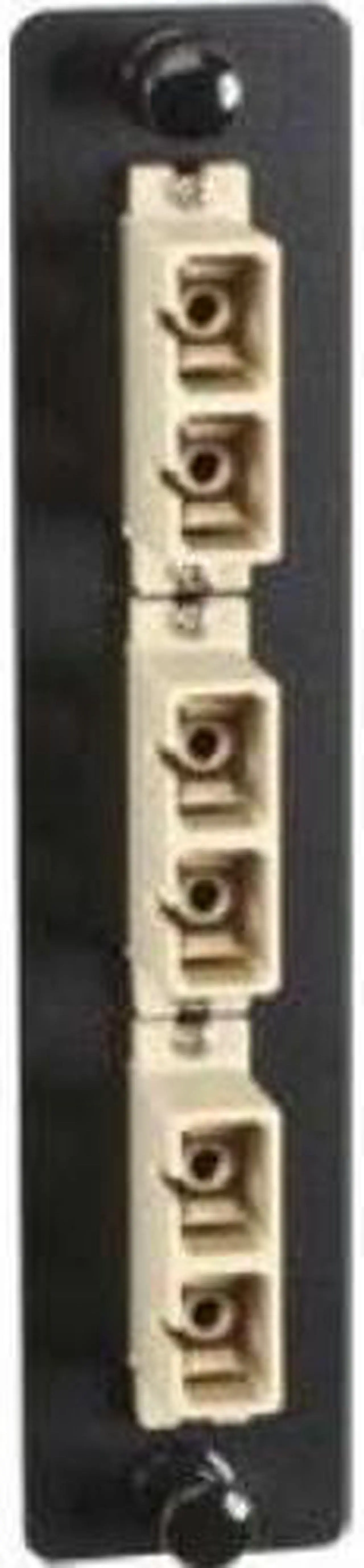 Main image of FIBER ADAPTER PANEL - LOW-DENSITY, MULTIMODE, CERAMIC SLEEVE, (3) SC DUPLEX, BEI
