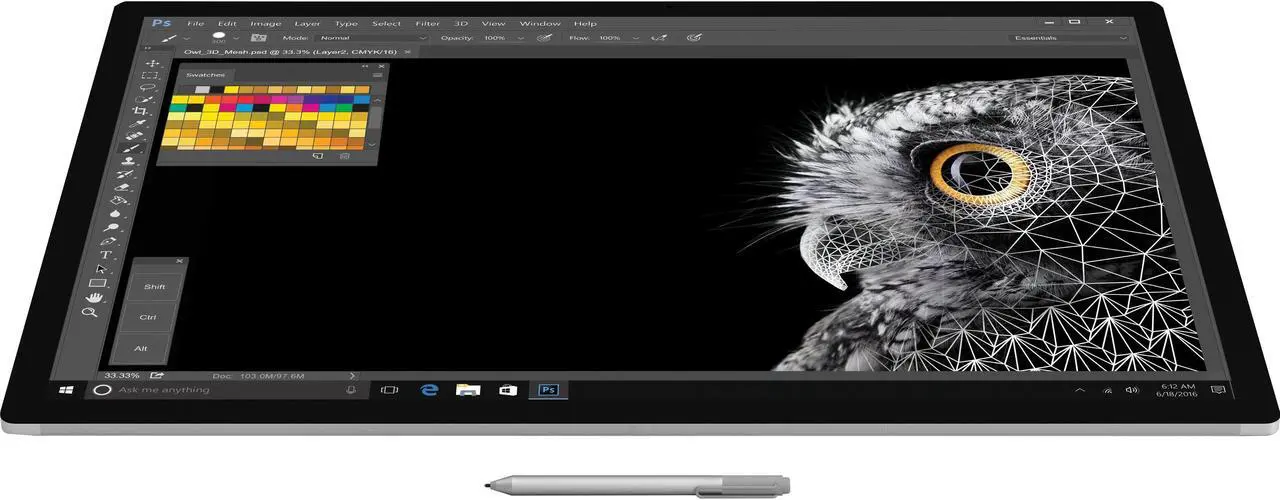 Alt view image 10 of 13 - Microsoft 28" 4500x3000 Surface Studio (Intel Core i7, 32GB RAM, 2TB) 43Q-00001
