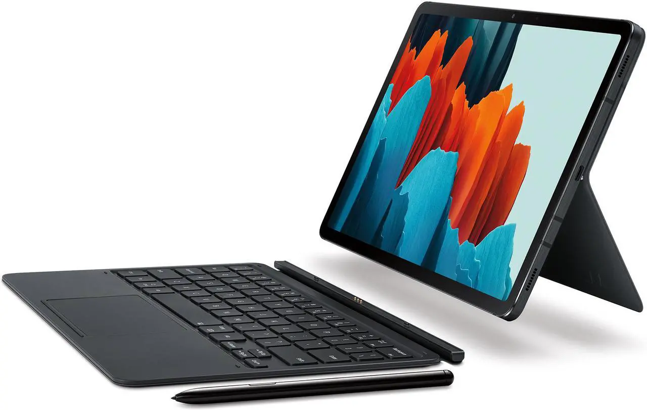 Alt view image 16 of 20 - Samsung Galaxy Tab S7 Book Cover KeyboardEF-DT870UBEGUJ Black
