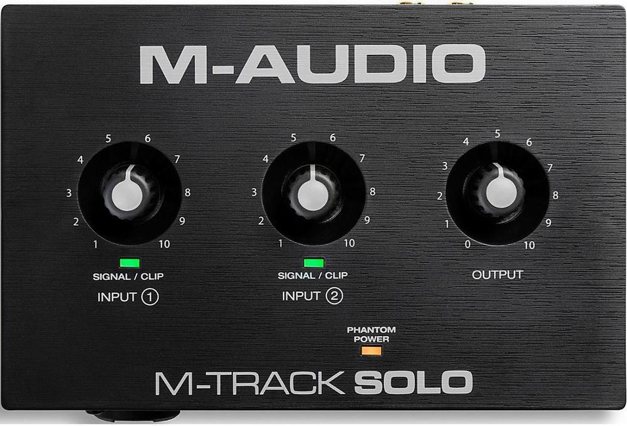 M-Audio M-Track Solo 2-Channel USB Audio Interface with Crystal Preamp