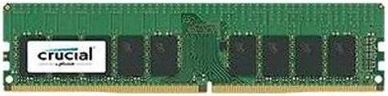 Alt view image 5 of 9 - Crucial 16GB DDR4 2400 (PC4 19200) 288-Pin UDIMM 2Rx8 ECC Unbuffered CL17 1.2v Desktop Memory Module - CT16G4WFD824A