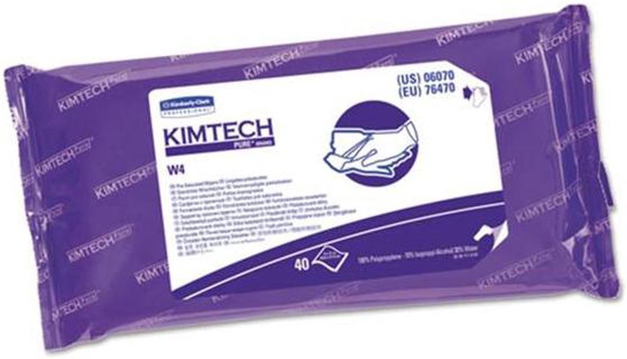 Main image of Kimberly-Clark - 6070 - W4 PreSat Alcohol Wipers, 70% IPA, 9 x 11, White, 40/Pack, 10/Carton