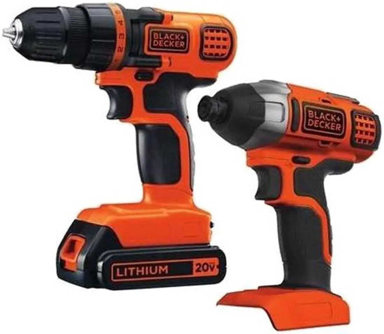 Main image of Black & Decker BD2KITCDDI 20V MAX Drill/Driver Impact Combo Kit