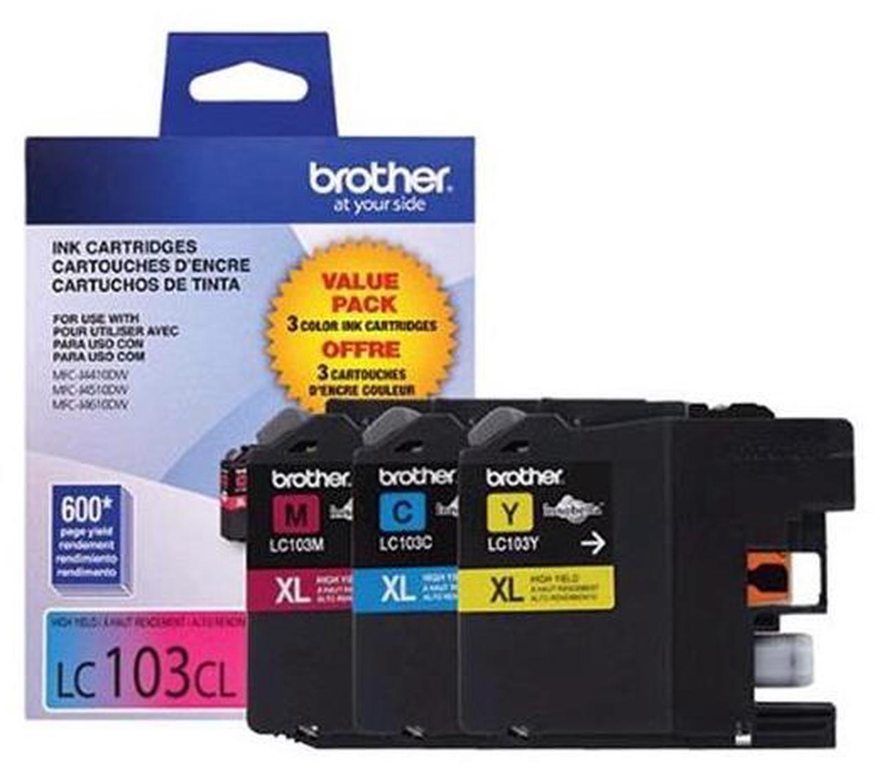 Alt view image 4 of 16 - Brother LC1033PKS High Yield Innobella Ink Cartridge - Combo Pack - Cyan/Magenta/Yellow