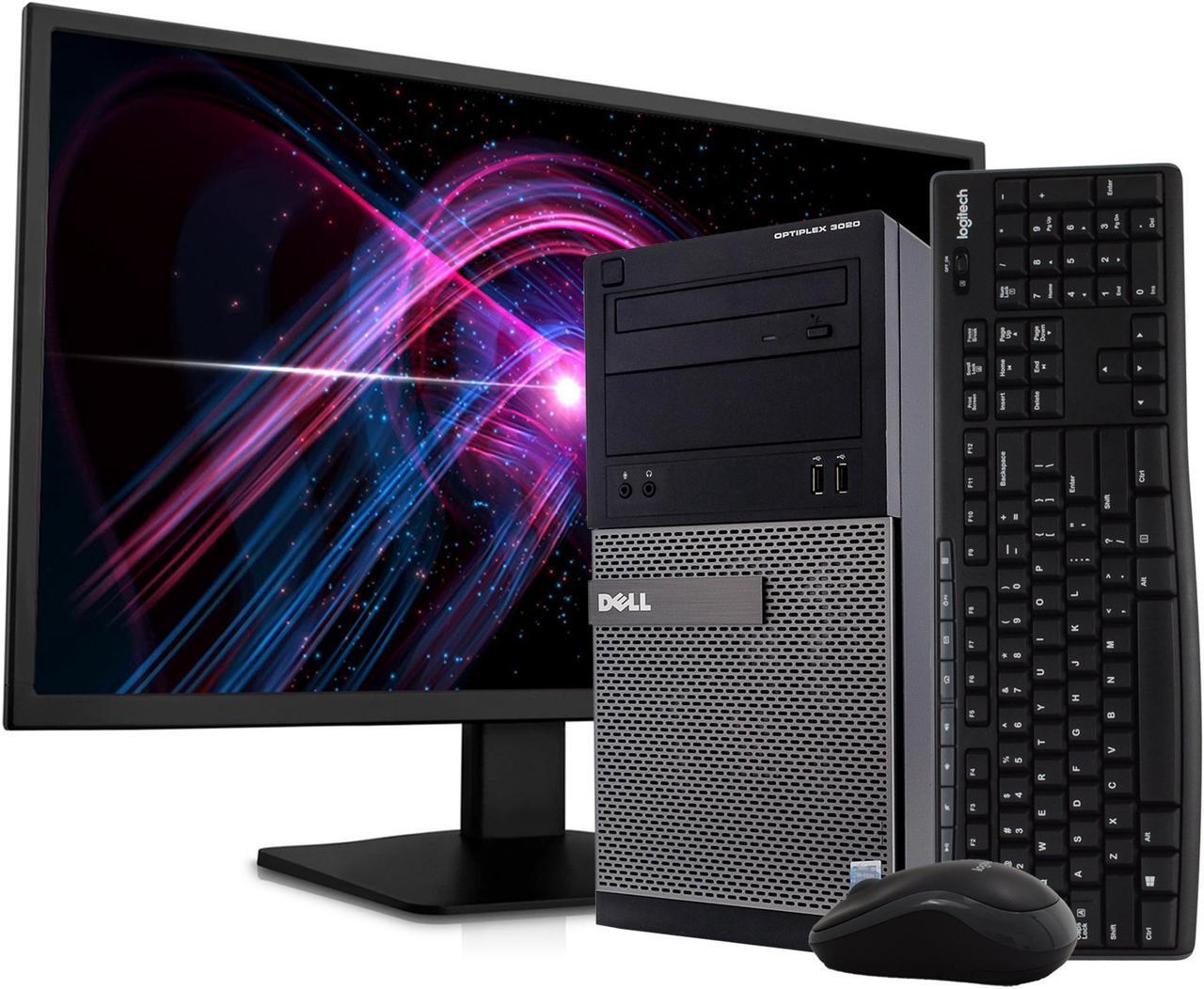 Main image of Dell Optiplex 3020 Tower Computer PC, 3.20 GHz Intel i5 Quad Core Gen 4, 16GB DDR3 RAM, 1TB SSD Hard Drive, NEW 24" Monitor, Windows 10 Pro 64bit