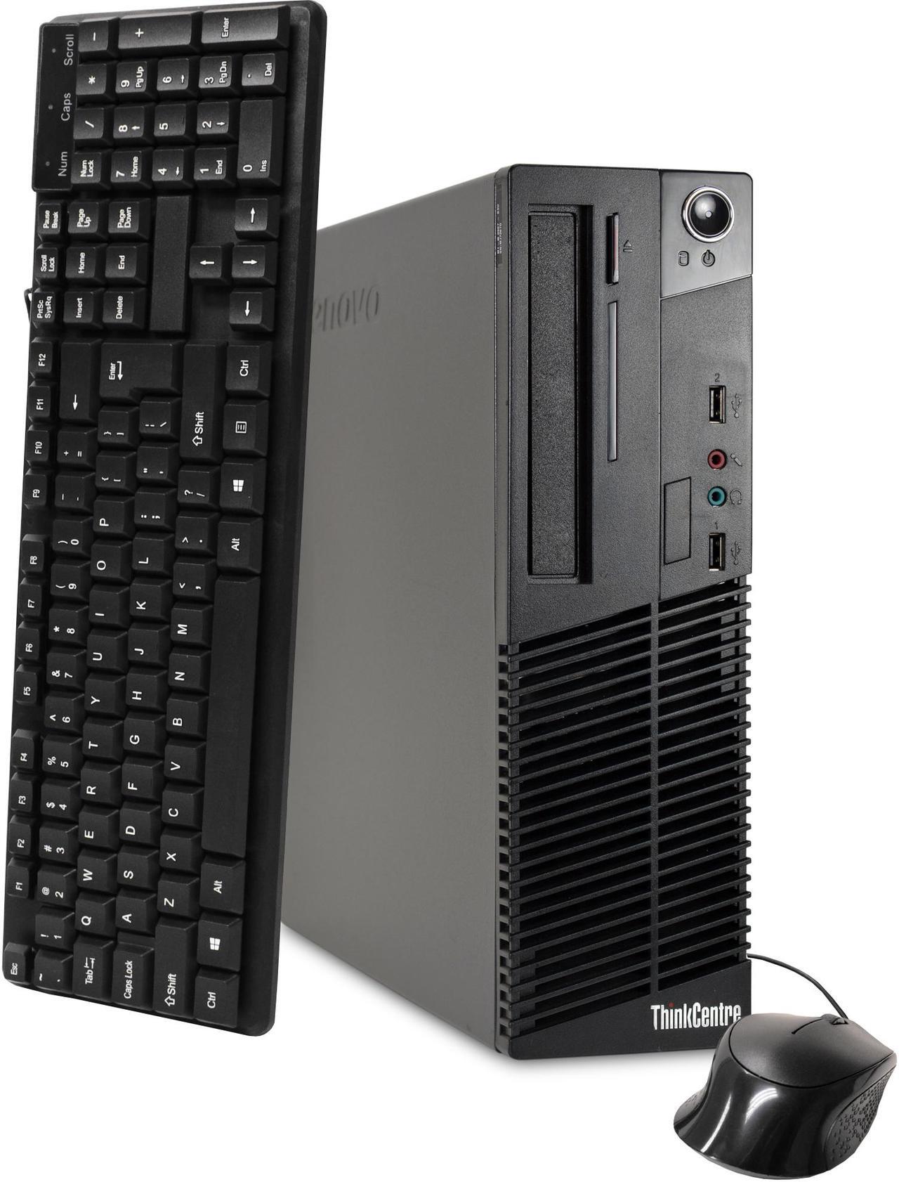 Main image of Lenovo ThinkCentre M72 Desktop Computer PC, 3.10 GHz Intel Core i3, 8GB DDR3 RAM, 240GB Solid State Drive (SSD) SSD Hard Drive, Windows 10 Home 64bit