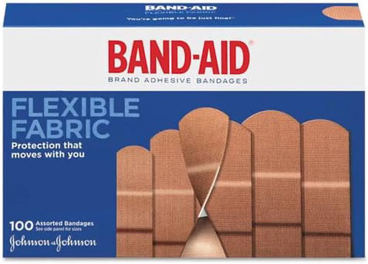 Alt view image 4 of 20 - BAND-AID Flexible Fabric Adhesive Bandages 1" x 3" 100/Box 4444