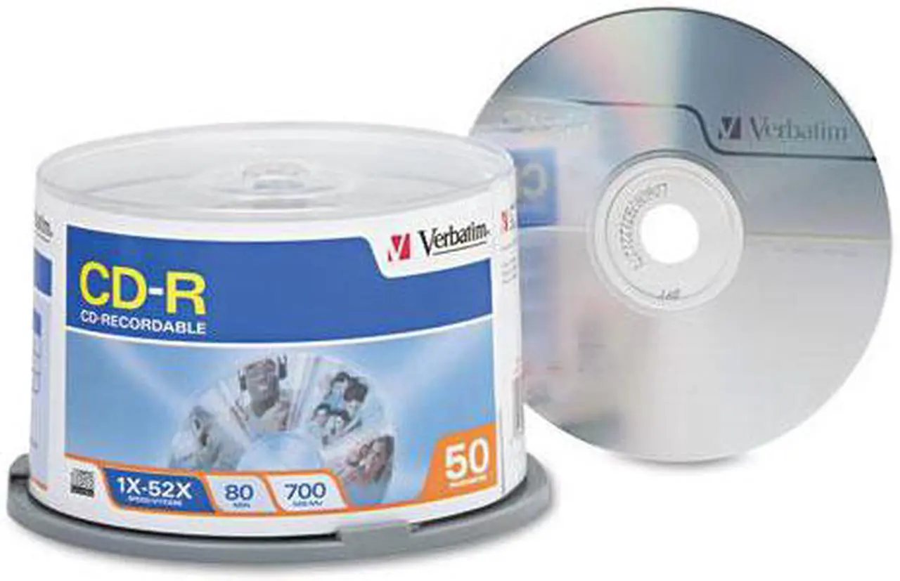 Main image of CD-R Discs, 700MB/80min, 52x, Spindle, Silver, 50/Pack