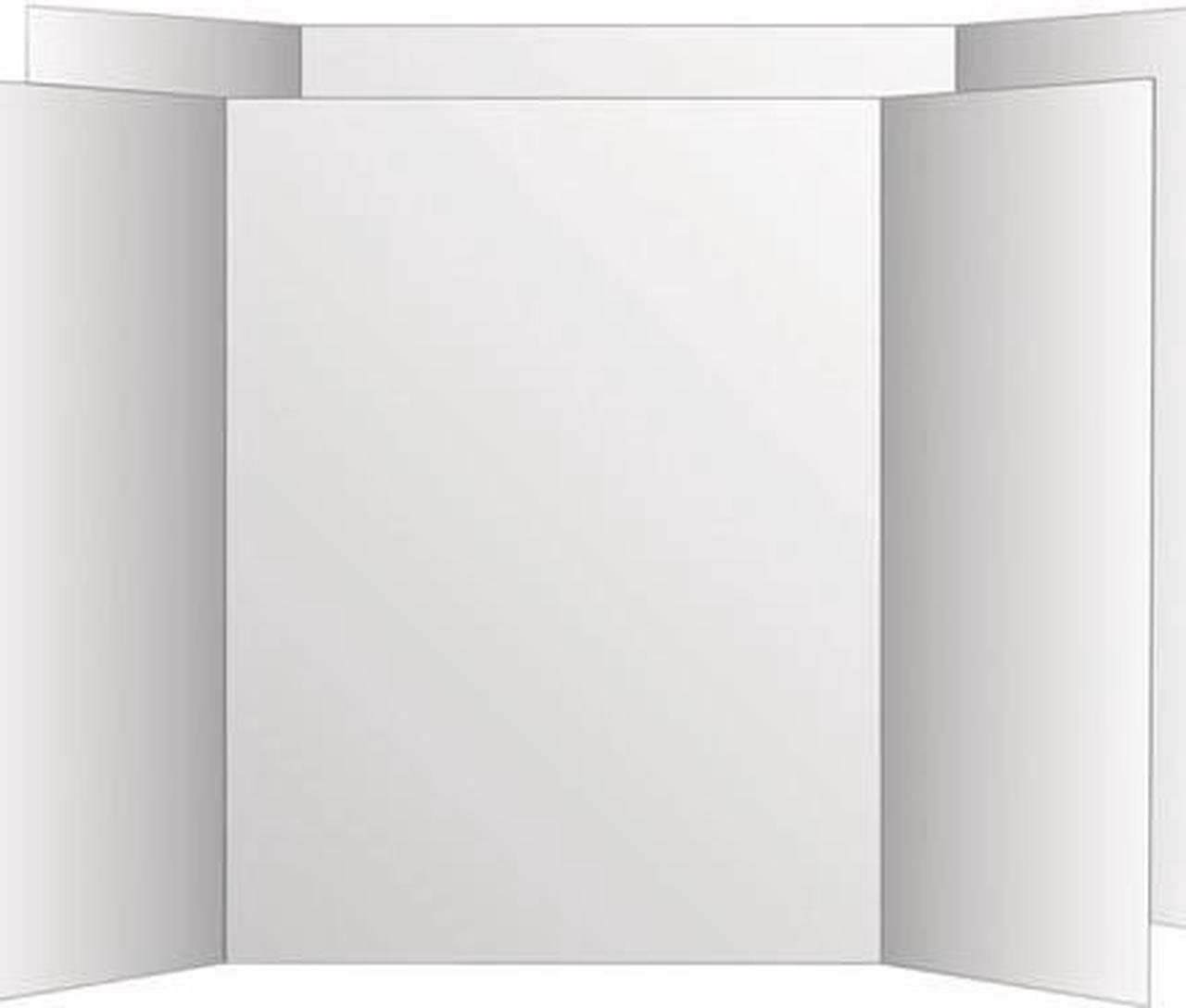 Alt view image 2 of 3 - Eco Brites Two Cool Tri-Fold Poster Board 36 x 48 White/White 6/Carton 26790