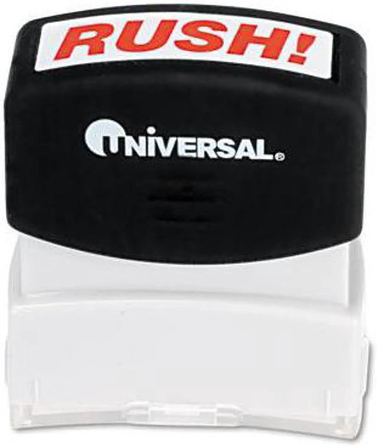 Main image of Message Stamp, Rush, Pre-Inked/Re-Inkable, Red