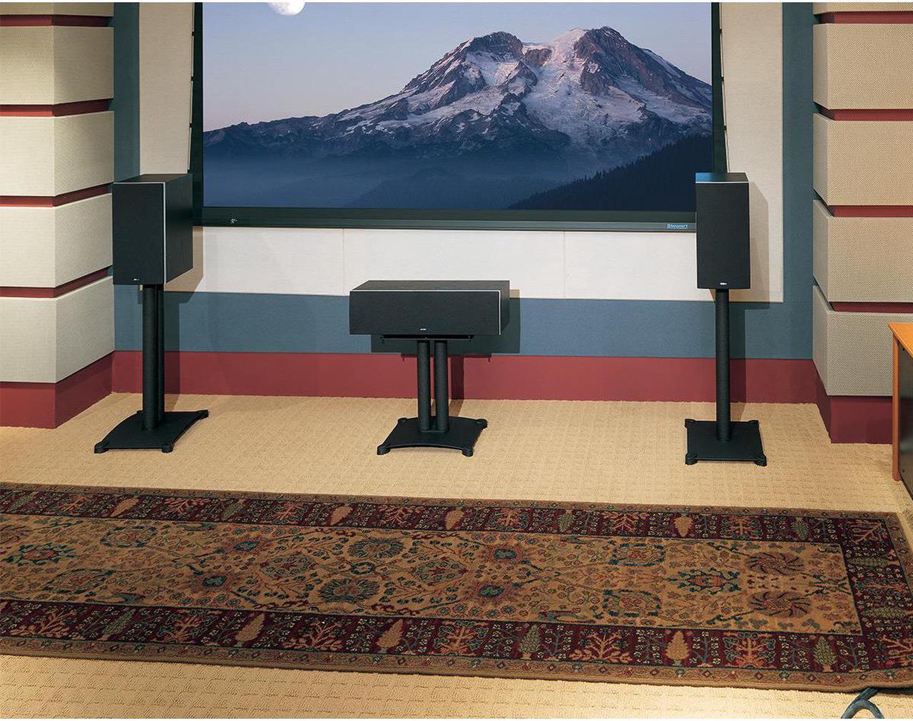 Alt view image 3 of 3 - Sanus SFC22 Steel Series 22" Speaker Stand - Each (Black)