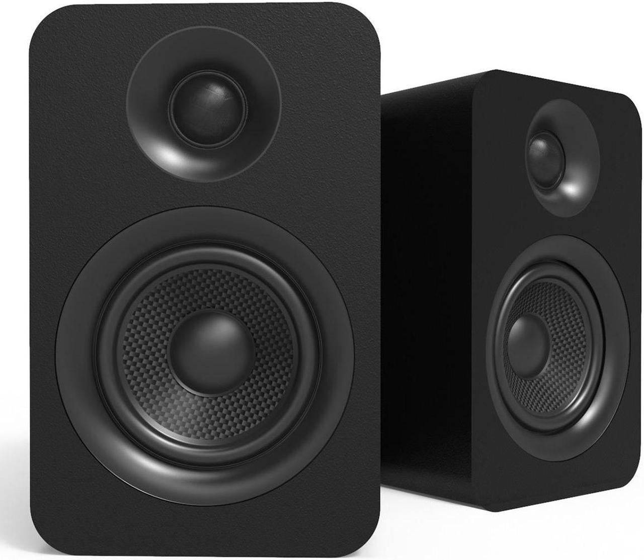 Kanto YUP4 Passive Bookshelf Speakers with 1" Silk Dome Tweeter and 4" Kevlar Woofer - External Amplifier/Receiver Required - Pair (Black)