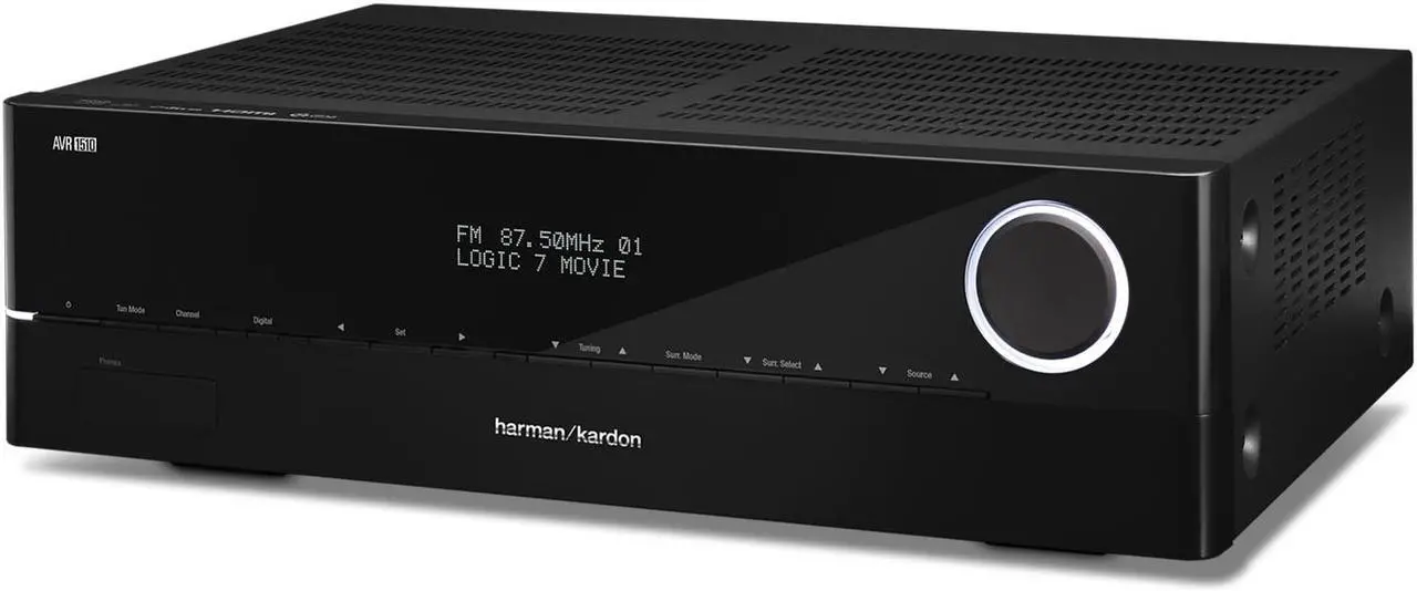 Alt view image 2 of 6 - Harman Kardon AVR-1510S 5.1-Channel Network AV Receiver