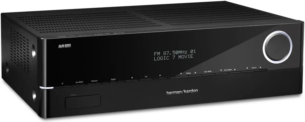 Alt view image 3 of 6 - Harman Kardon AVR-1510S 5.1-Channel Network AV Receiver