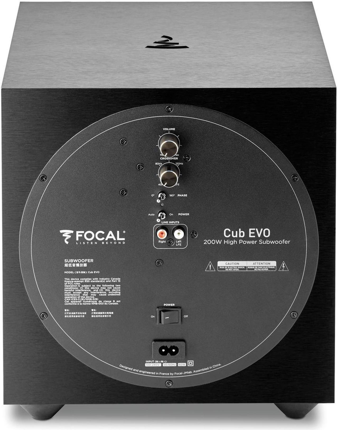 Alt view image 7 of 7 - Focal SIBEVO512BLK Sib Evo Dolby Atmos 5.1.2 Home Cinema System