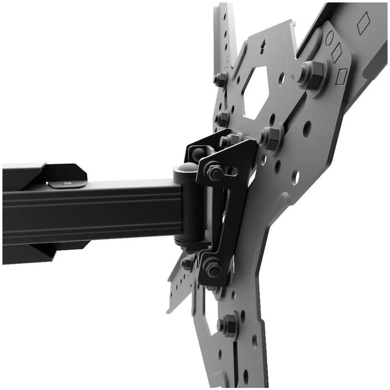 Alt view image 3 of 12 - Kanto PS200 Full Motion Mount for 26-inch to 60-inch TVs - Black