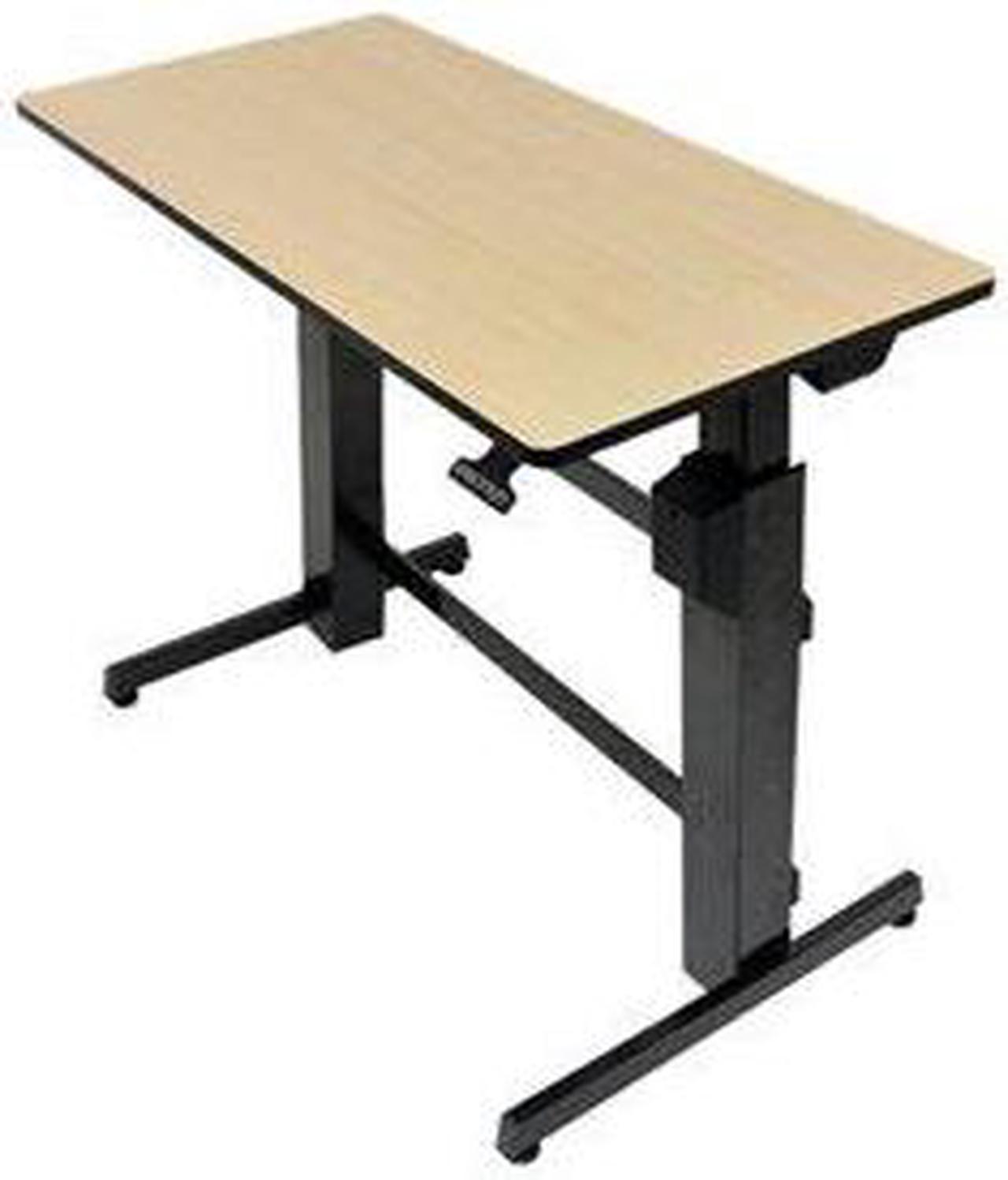 Ergotron WorkFit-D Sit-Stand Desk - Table - office - rectangular - birch