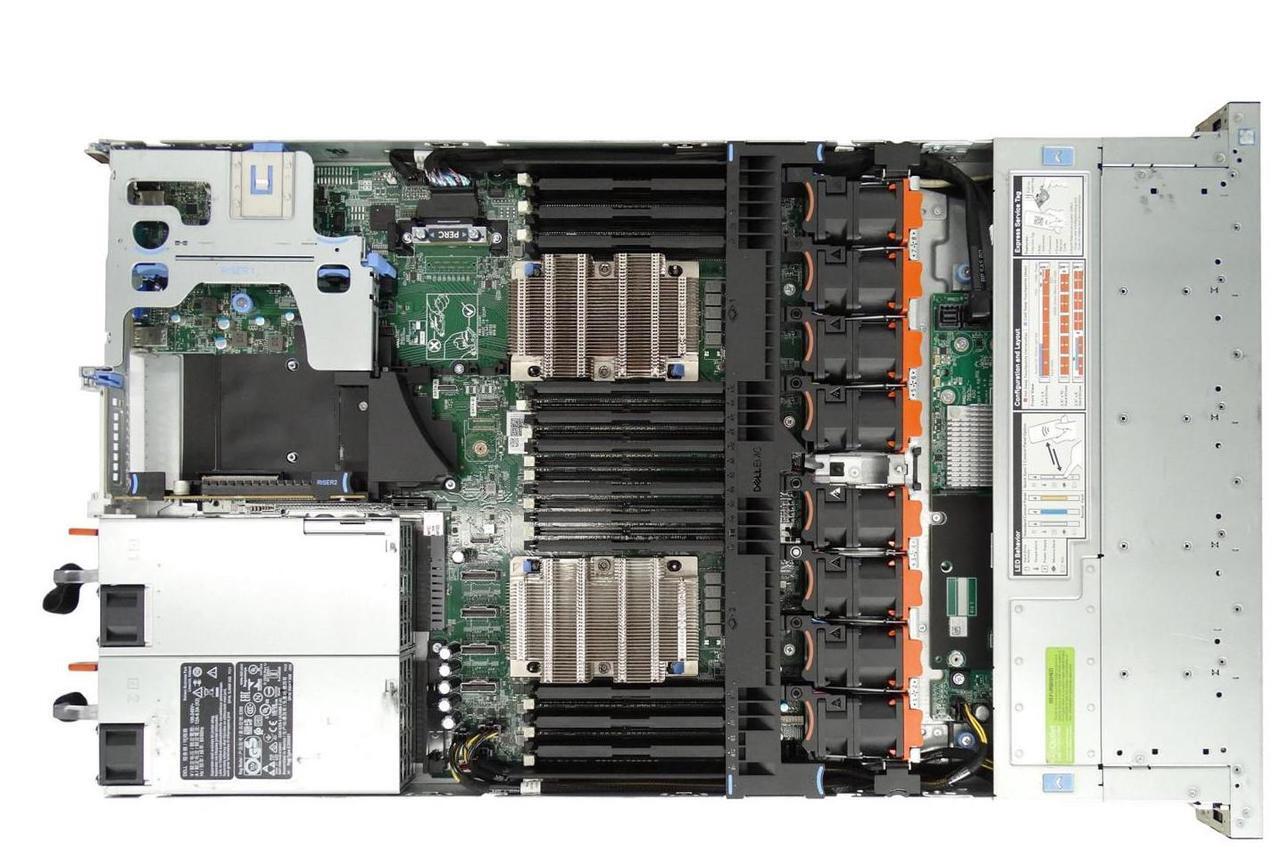 Alt view image 3 of 3 - Dell EMC PowerEdge R640 4x NVMe, 2x Xeon Gold 6122 1.8GHz 20-Core CPU, 64GB Memory, PERC H730, 4x Trays, 2x 25GbE SFP28, iDRAC 9 Enterprise, Rails