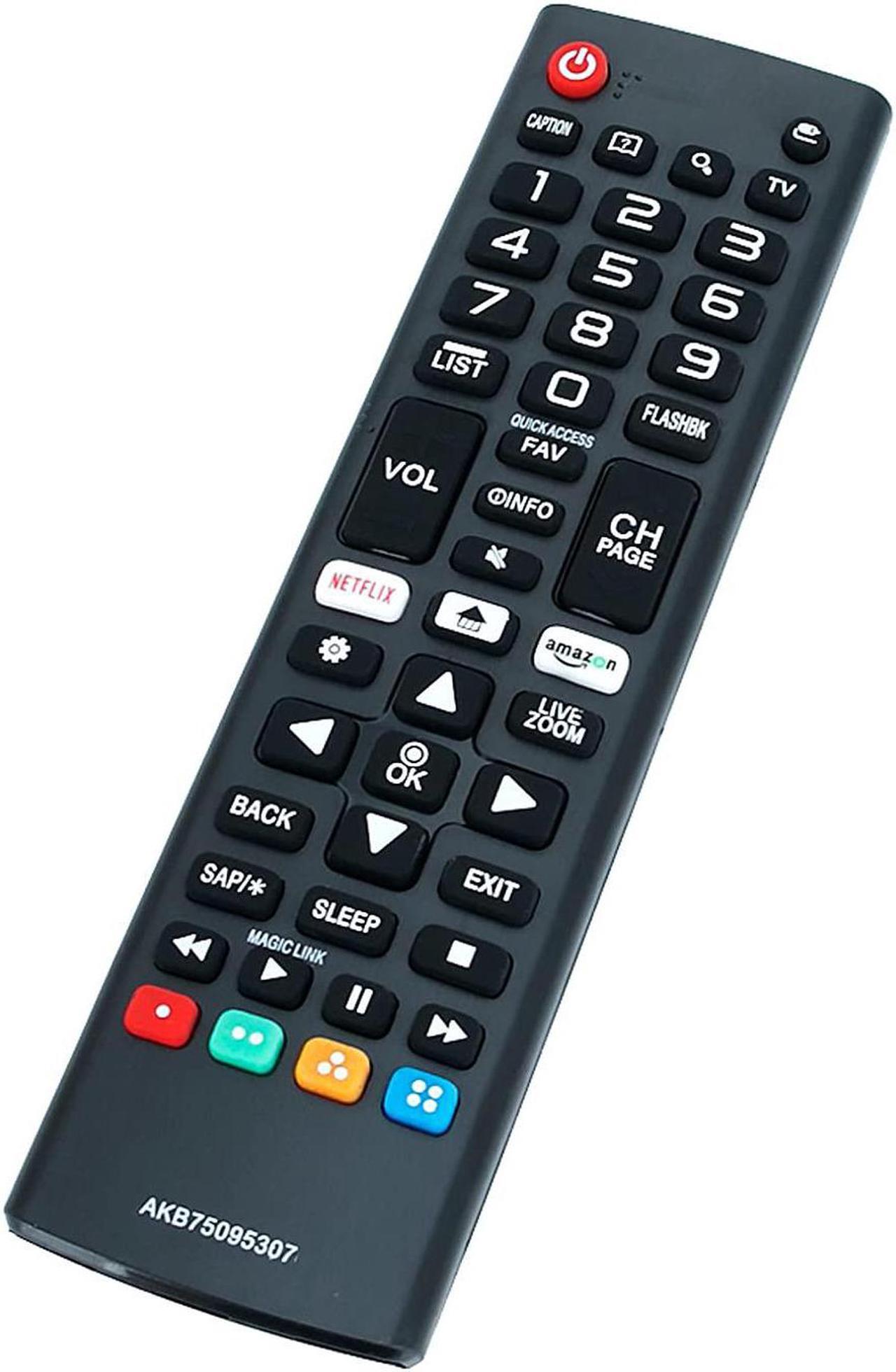 Alt view image 2 of 6 - New AKB75095307 IR Remote Control fit for LG TV Replacement Remote 43UJ6560 49UJ6500 55UJ6540 55UJ6300 60UJ6050 70UJ6570 55SJ8000 OLED55B7A