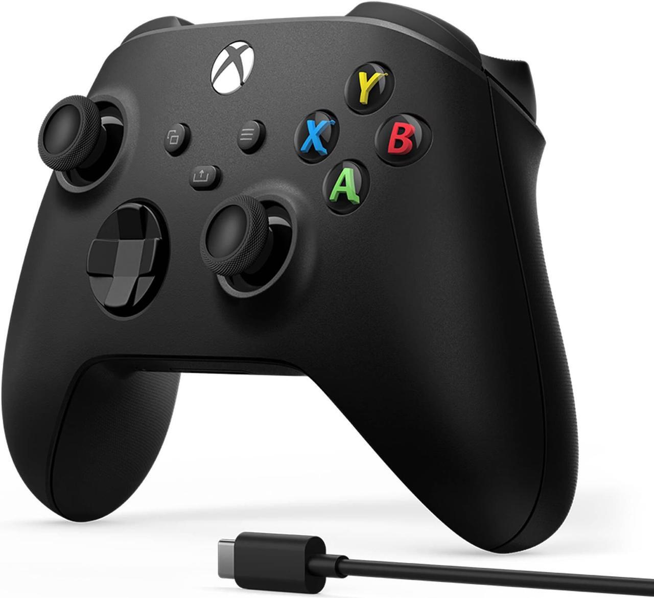 Alt view image 4 of 6 - Microsoft Xbox Wireless Controller + USB Type-C Cable Carbon Black (1V8-00001) 1V800001