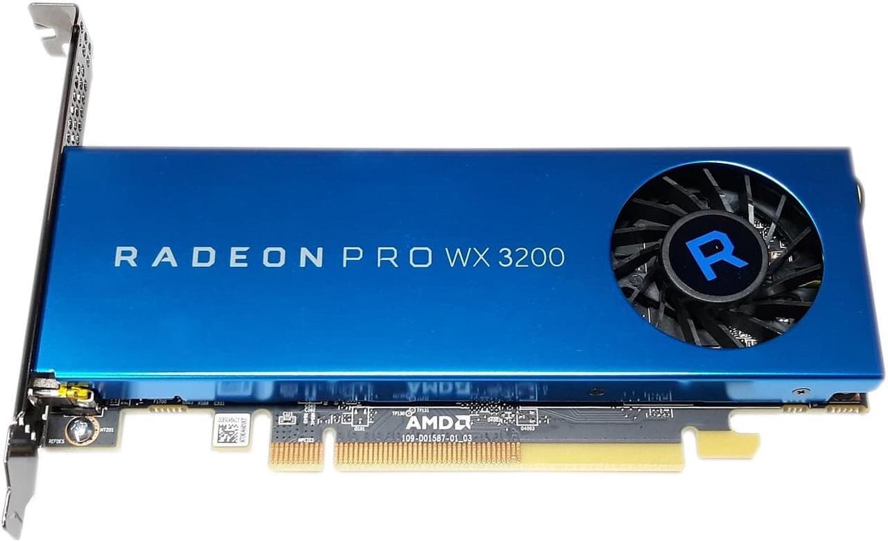 Alt view image 4 of 4 - Dell Radeon Pro WX 3200 4GB GDDR5 4xmini DP PCIe 3.0x16 102D0155200 WX3200 VTR4J