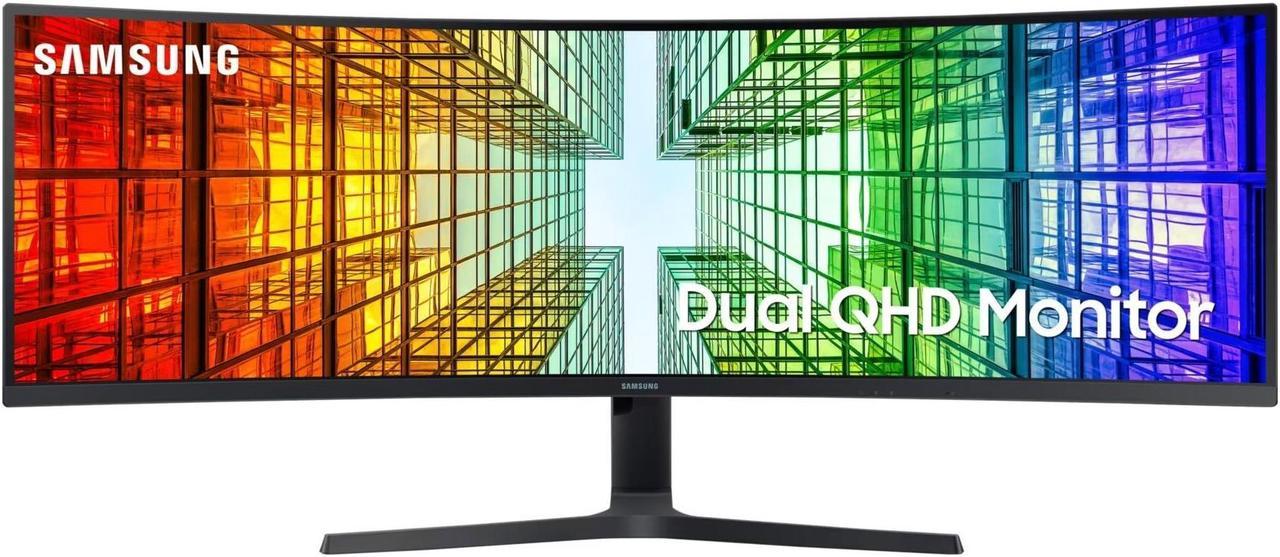 Samsung S95UA S49A950UIN 49 Inches Dual QHD 1800R Curved Monitor - Black - IPS - ViewFinity - 5120 x 1440 Resolution - 3000:1 Contrast Ratio - 4 Milliseconds Response Time - Hasswivel Tilt - ...