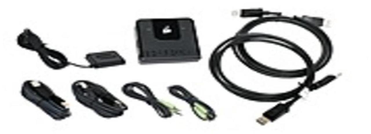 Main image of IOGEAR 2-Port DisplayPort KVM - 2 Computer(s) - 1 Local User(s) - 4096 x 2160 - 4 x USB - 3 x DisplayPort