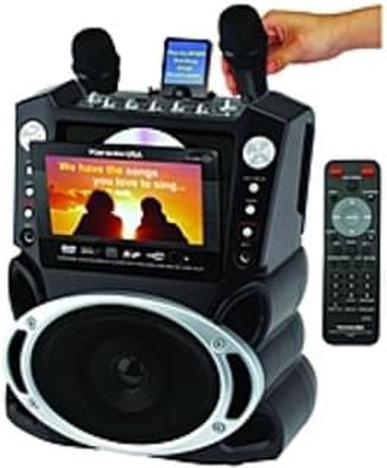 Alt view image 9 of 13 - Emerson Portable DVD/CD+G/ MP3+G Karaoke System with 7" LCD Color Screen