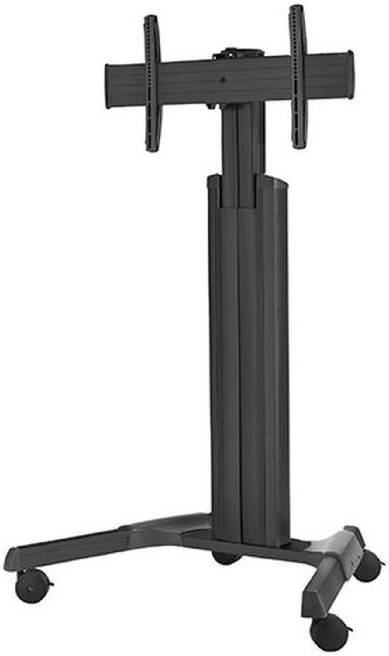 Alt view image 5 of 7 - Chief Large Fusion LPAUB Manual Height Adjustable Mobile Cart for Video Conferencing System - Black
