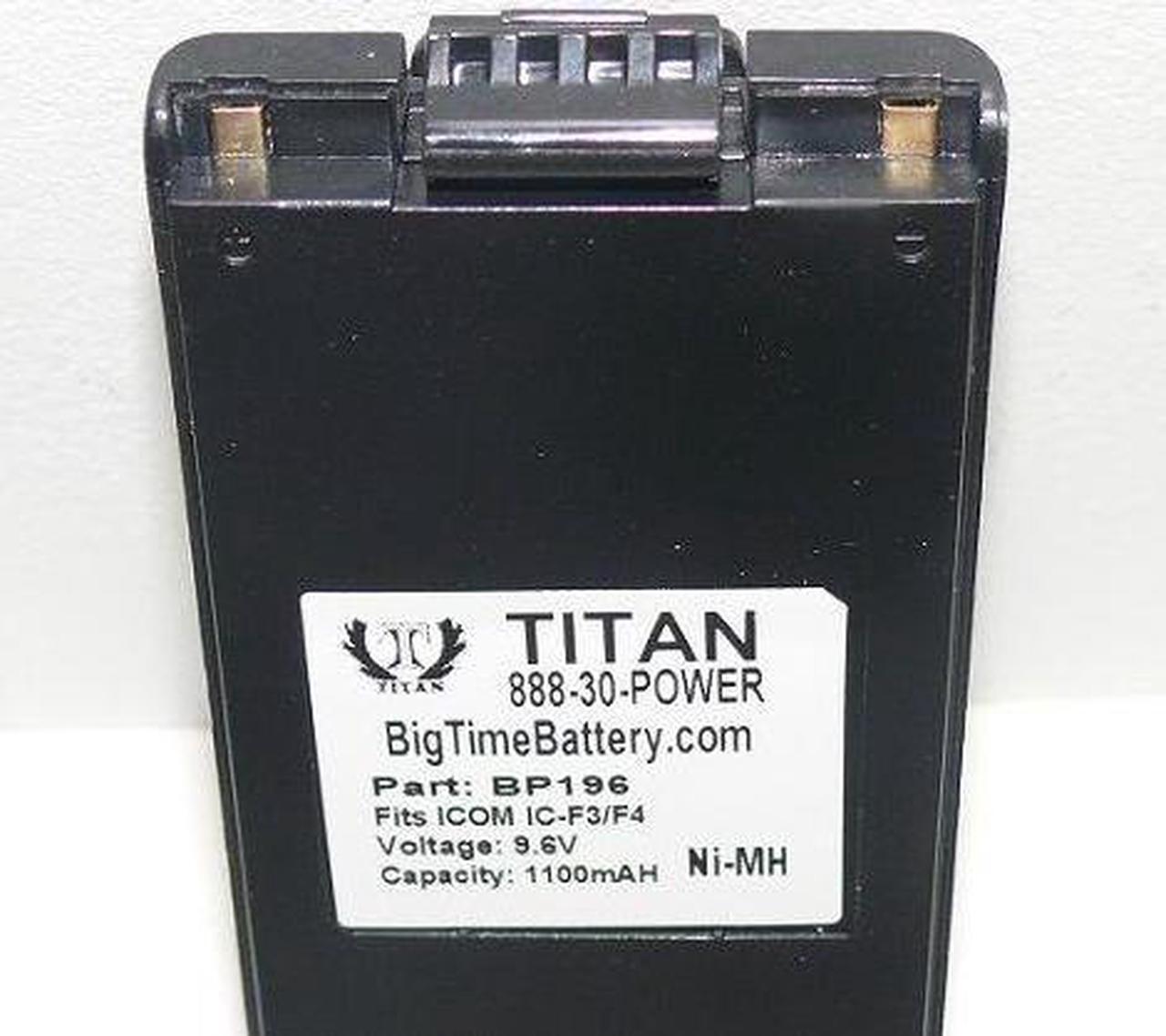 Alt view image 2 of 3 - 2X NEW BP-195 BP-196 Battery fòr Icom IC-A4 F3 F3S F4 T2 T2A Battery NI-CD