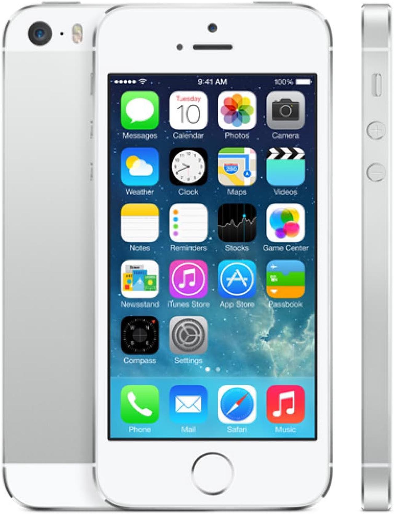 Main image of Apple iPhone 5s 16GB (ME297LL/A) GSM Unlocked White/Silver - Fair Condition