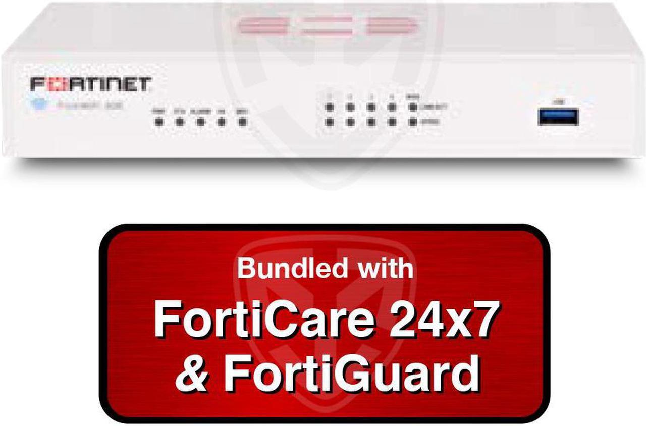 Fortinet FortiGate-30E / FG-30E Next Generation (NGFW) Firewall Appliance Bundle with 3 Years 24x7 Forticare and FortiGuard