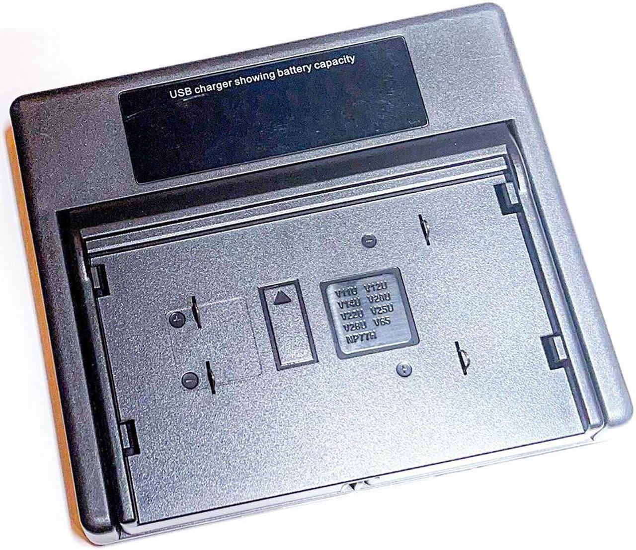 Alt view image 2 of 5 - USB Battery Charger for 6V JVC AA-V6U Sony AC-V30 Panasonic PV-A17 PV-A20 PV-A19