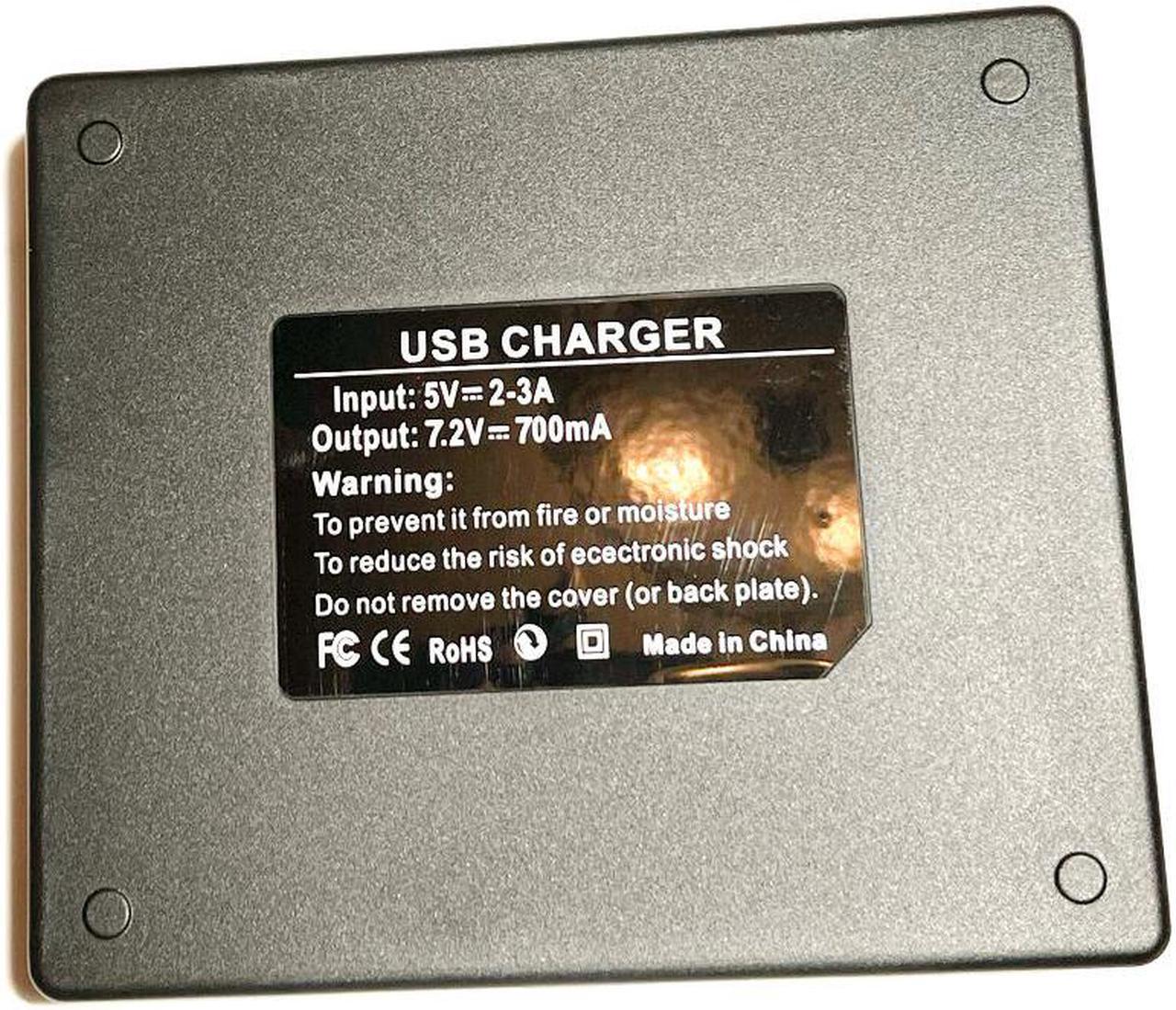 Alt view image 3 of 5 - USB Battery Charger for 6V JVC AA-V6U Sony AC-V30 Panasonic PV-A17 PV-A20 PV-A19