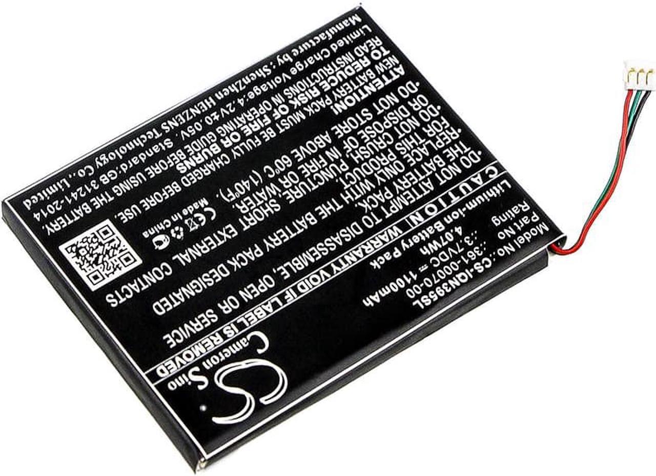 Alt view image 2 of 5 - Battery for Garmin 361-00070-00 3597LMT Nuvi 3597 3597LMTHD 3598 3598LMT-D GPS