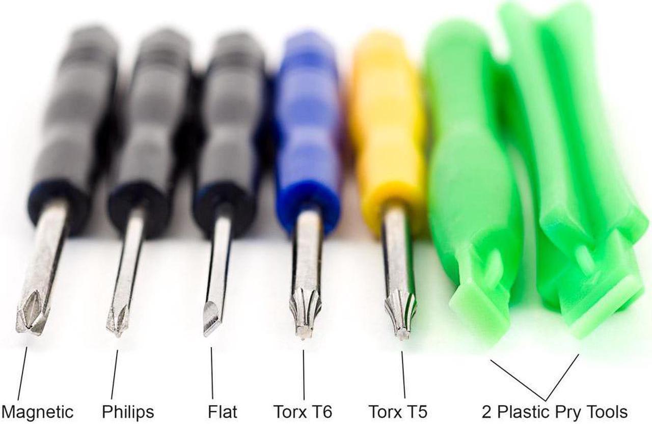 Alt view image 2 of 2 - 2x- PDA Tool Kit Includes Torx T5 & T6 Scewdrivers, Philips & Flat Screwdrivers, 2 Plastic Pry Tools
