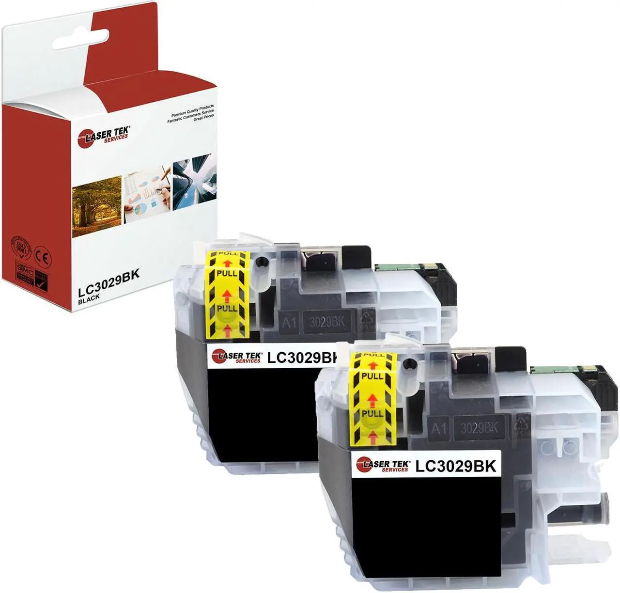 Main image of 2Pk LTS LC-3029 Black HY Compatible for Brother MFCJ5830DW Ink Cartridge