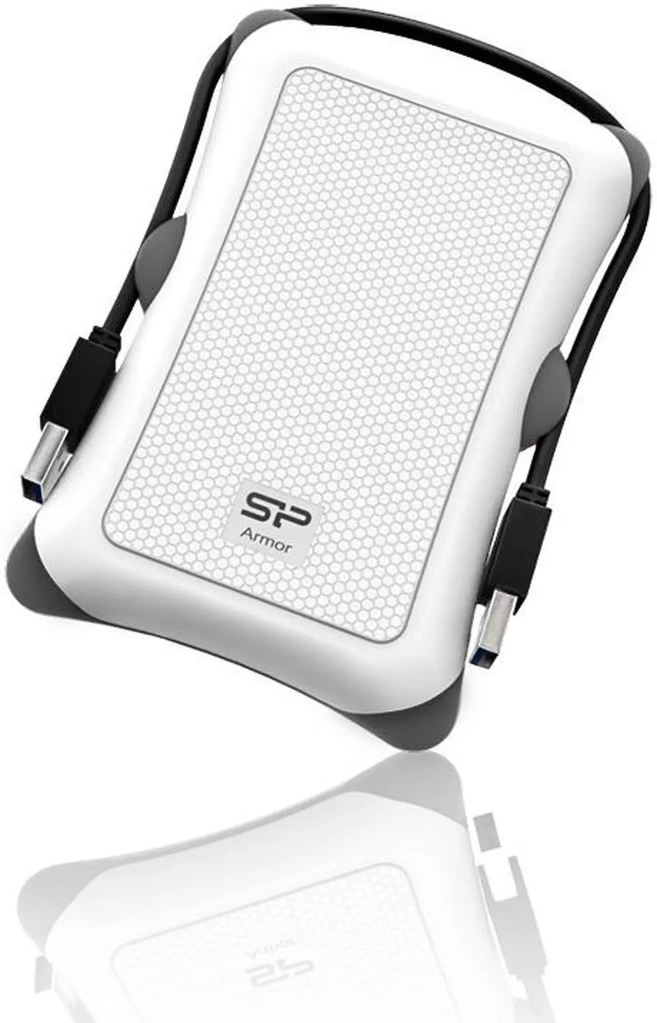 Main image of Silicon Power Armor A30 2.5-inch Shockproof SATA Hard Drive Enclosure White Model SP000HSPHDA30S3W