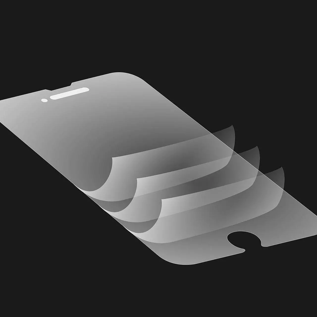 Alt view image 2 of 10 - PQI Protective Film for iPhone 6 / 6s - Glossy Blue Light Cut Model 6ZF010121R001A