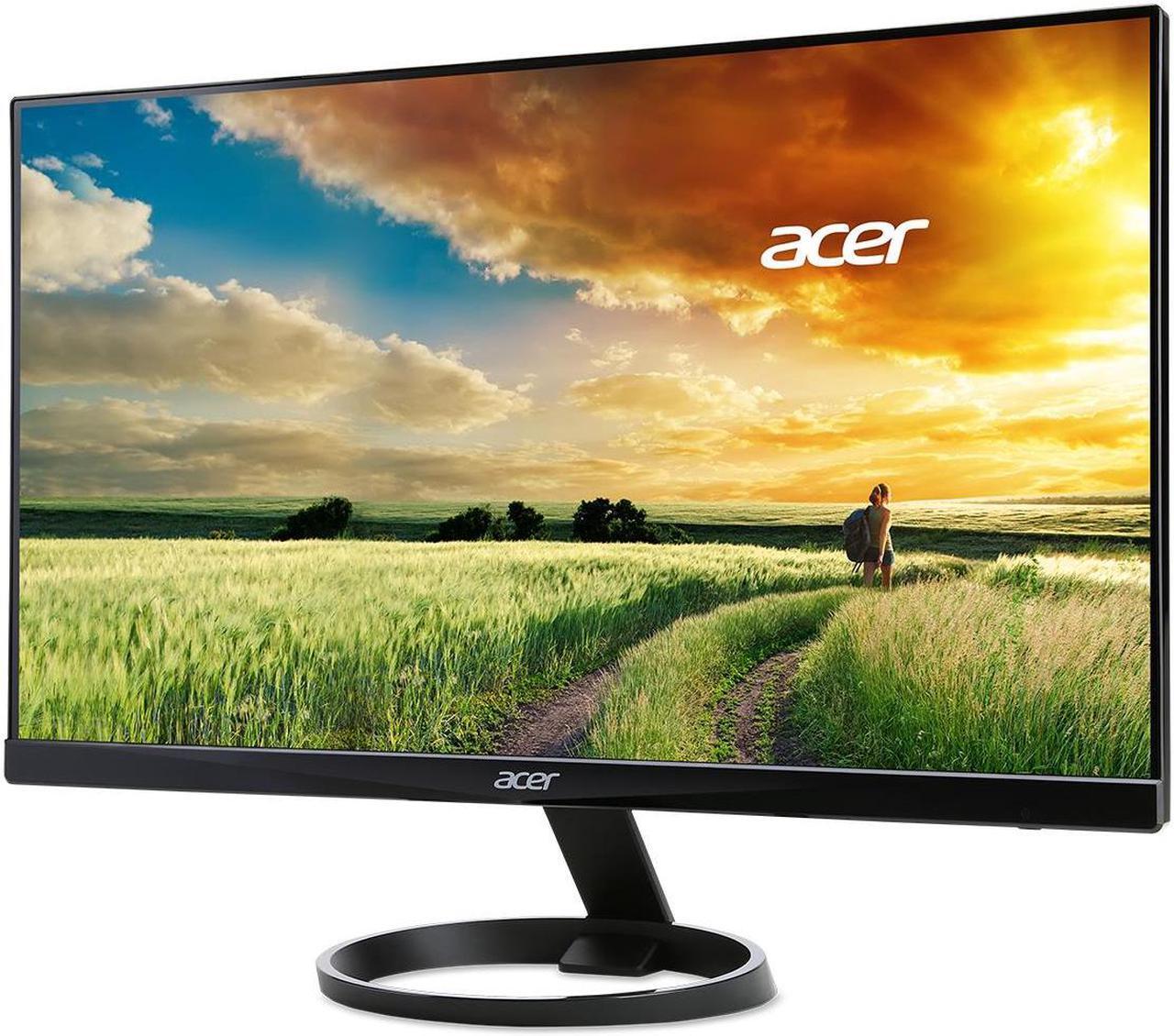 Main image of Acer R Series R240HY Black 23.8" IPS 4ms (GTG) Widescreen LED/LCD 1920 x 1080 FHD, Slim Frameless and Eco Friendly Design, Built-in Speaker, HDMI and USB Type-C
