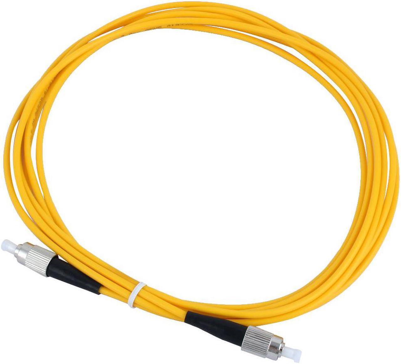 Single Mode FC to FC Fiber Optic Jumper Cable Yellow 2.9M 9/125 Micron Gimbe