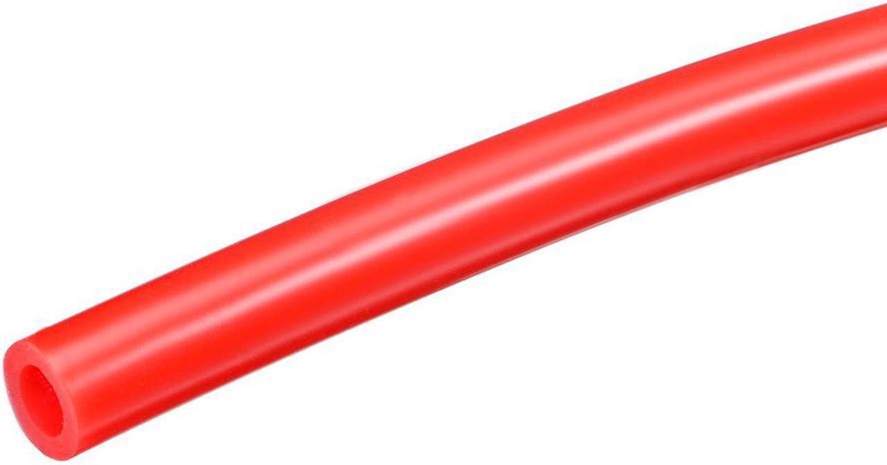 Silicone Tubing 6mm ID X 10mm OD 3.28ft 1m Flexible Silicon Rubber Tube Air Hose Pipe for Pump Transfer Red