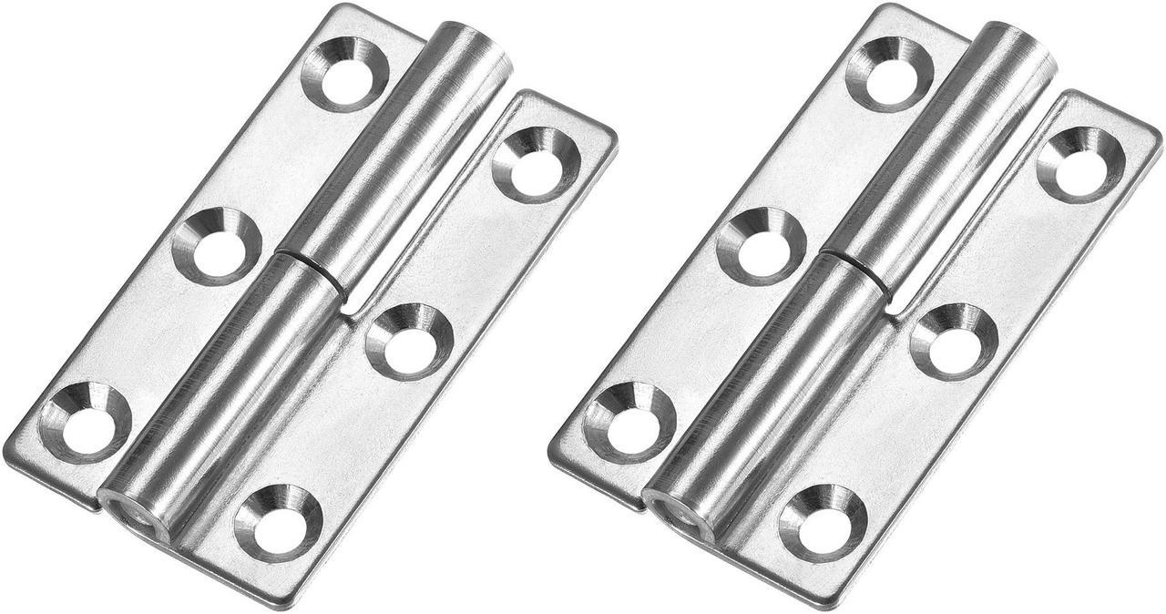 Lift Off Hinge , Right Handedness Mini Stainless Steel Hinge Detachable Slip Joint Small Flag Hinges 64mm Long 37mm Open Width 2pcs