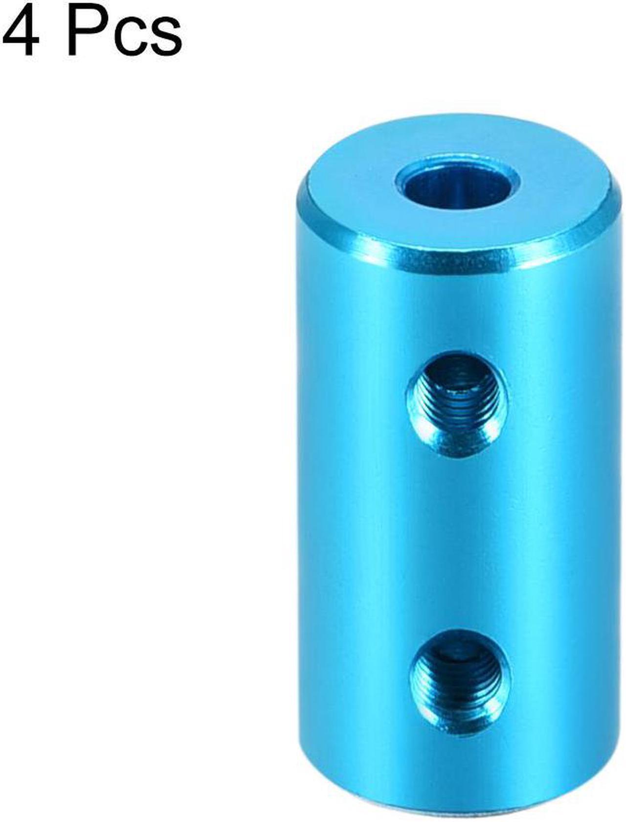 Alt view image 2 of 3 - 1/8 Inch to 1/8 Inch Bore Rigid Coupling Set Screw L20XD10 Aluminum Alloy,Shaft Coupler Connector,Motor Accessories,Light Blue,4pcs